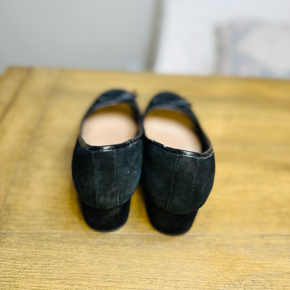 Collection By Clark’s Square Block Heel Slip on Suede Pumps - Picture 4 of 5